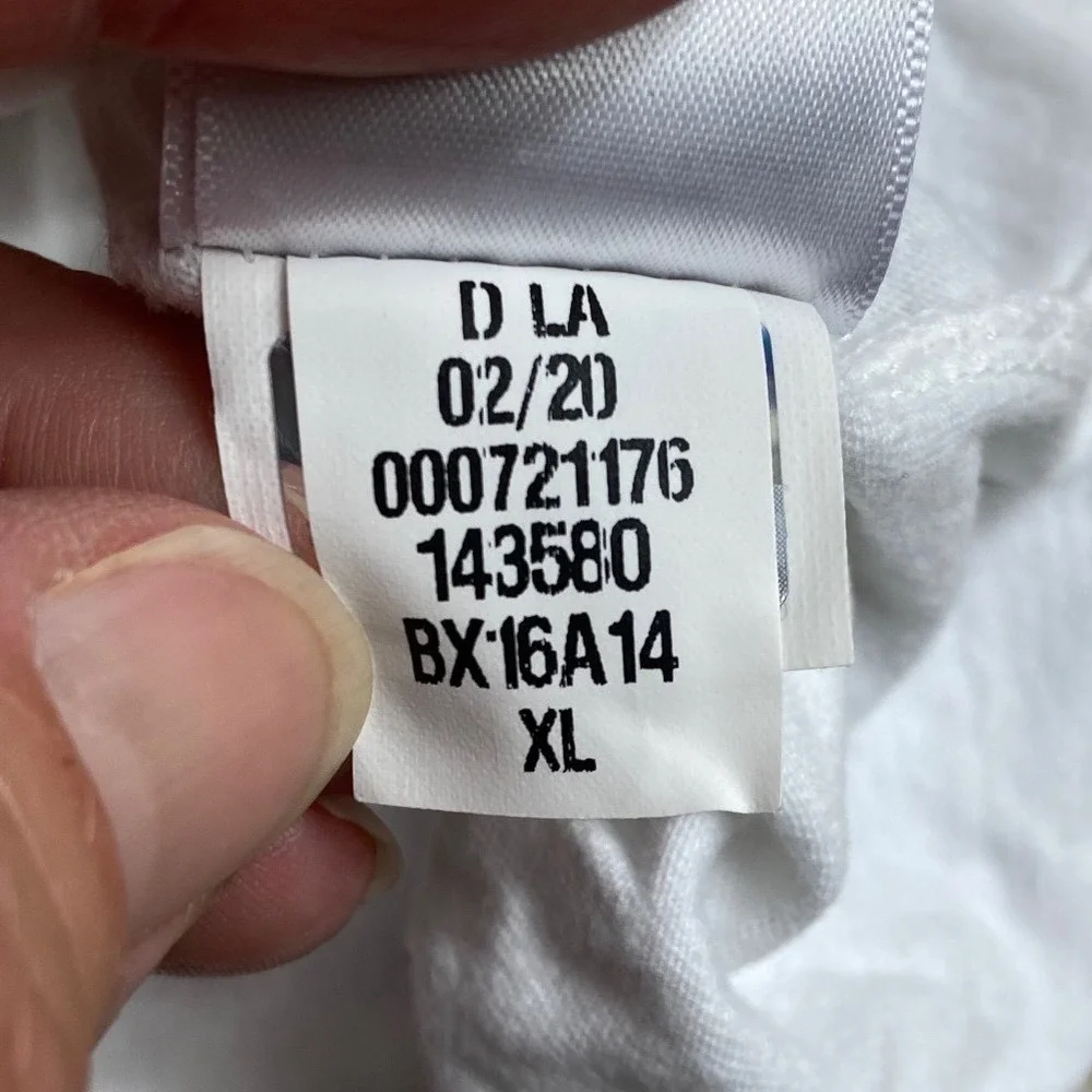 The North Face Mens XL White USA Graphic Long Sleeve T-Shirt Flag Print BX16A14